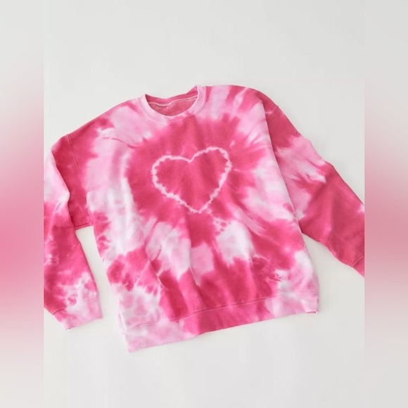 URBAN OUTFITTERS tie dyed heart sweatshirt. - Picture 6 of 6